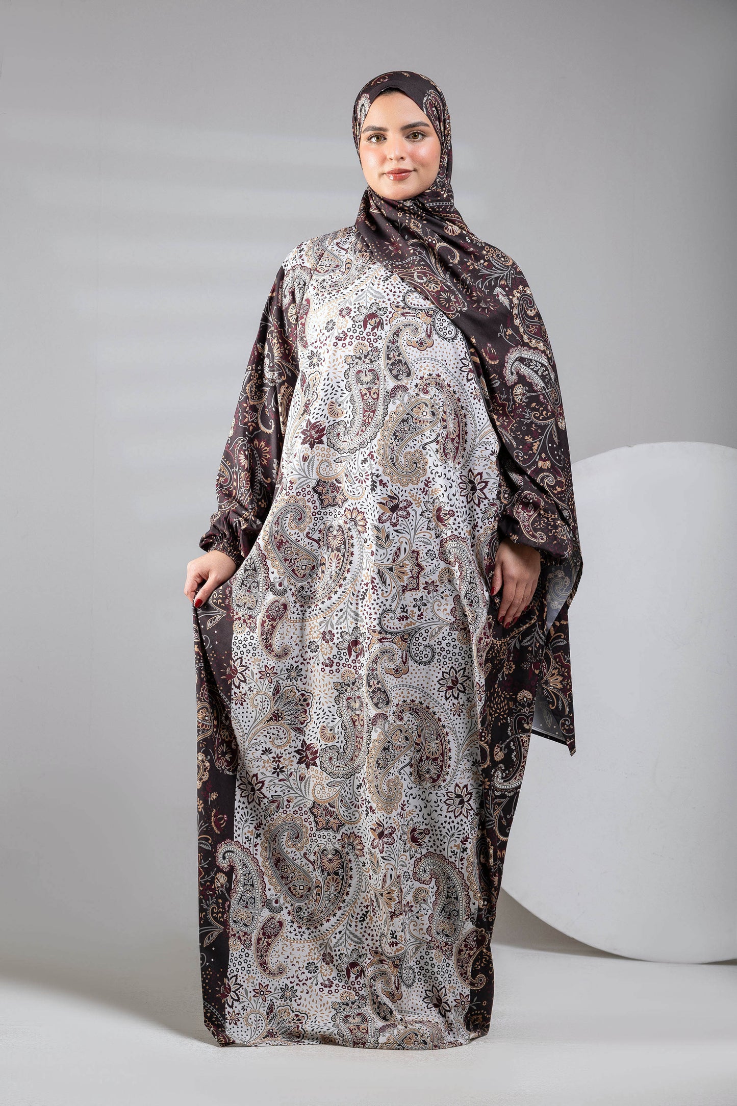 Noura Printed Satin Isdal