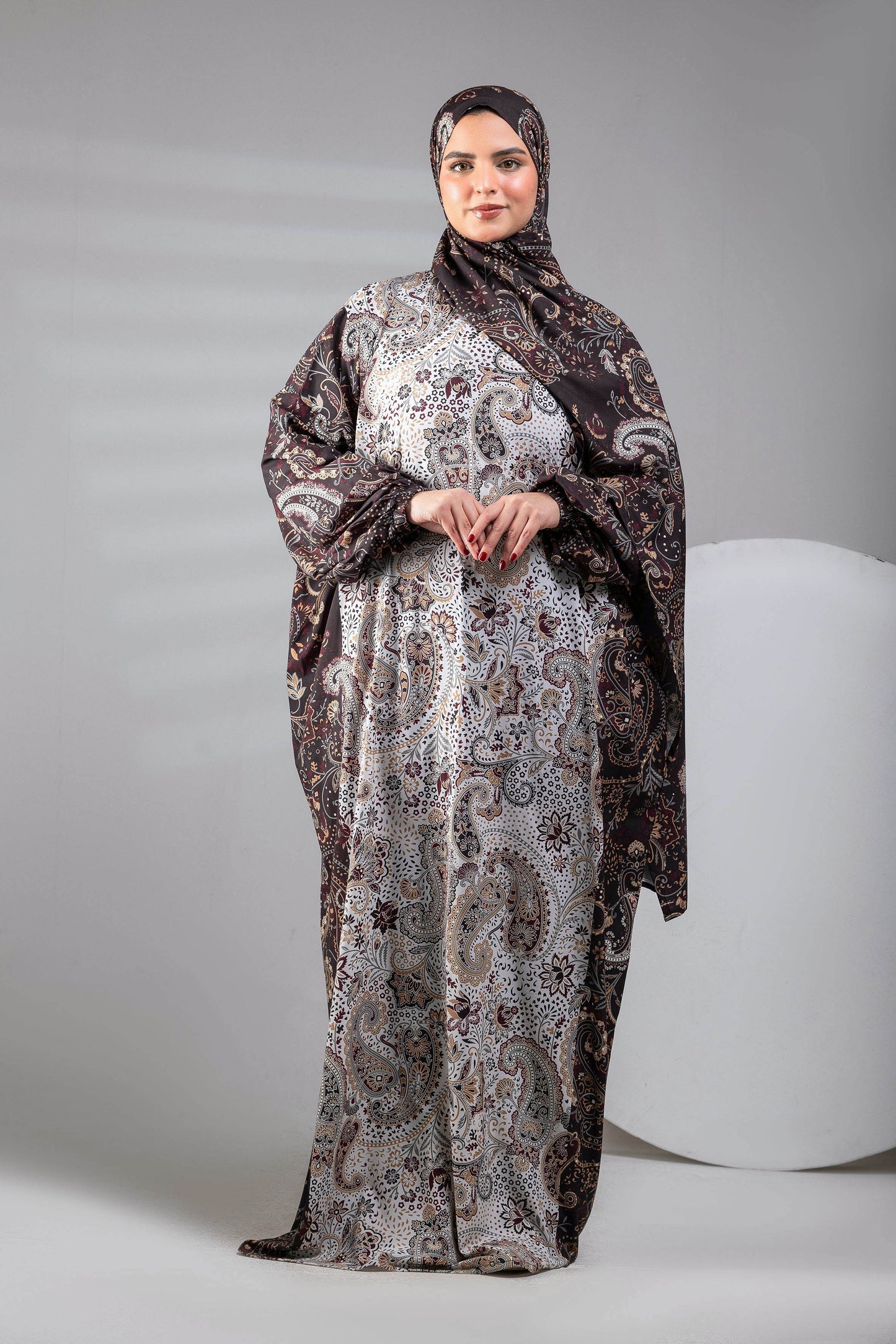 Noura Printed Satin Isdal