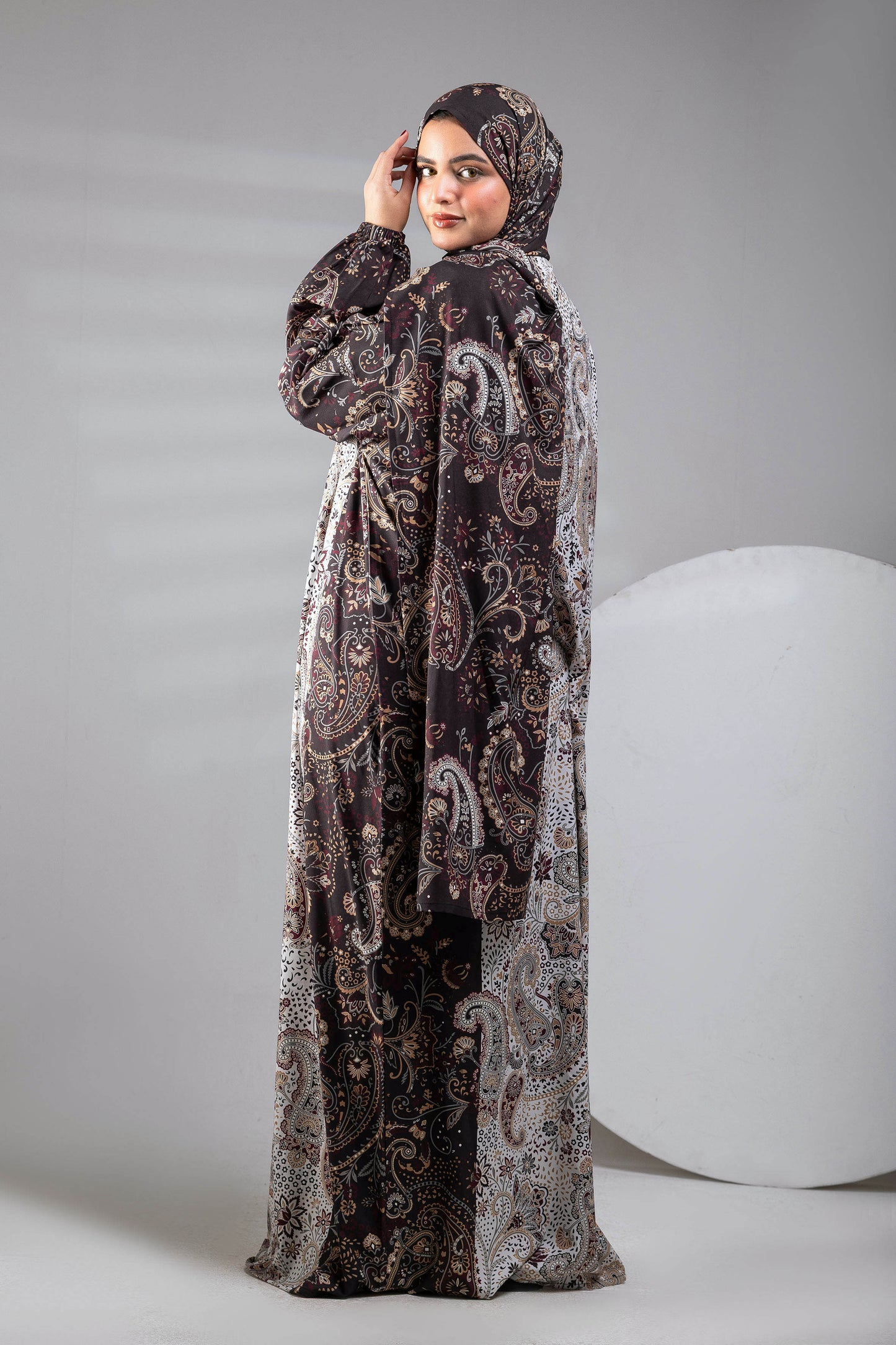 Noura Printed Satin Isdal