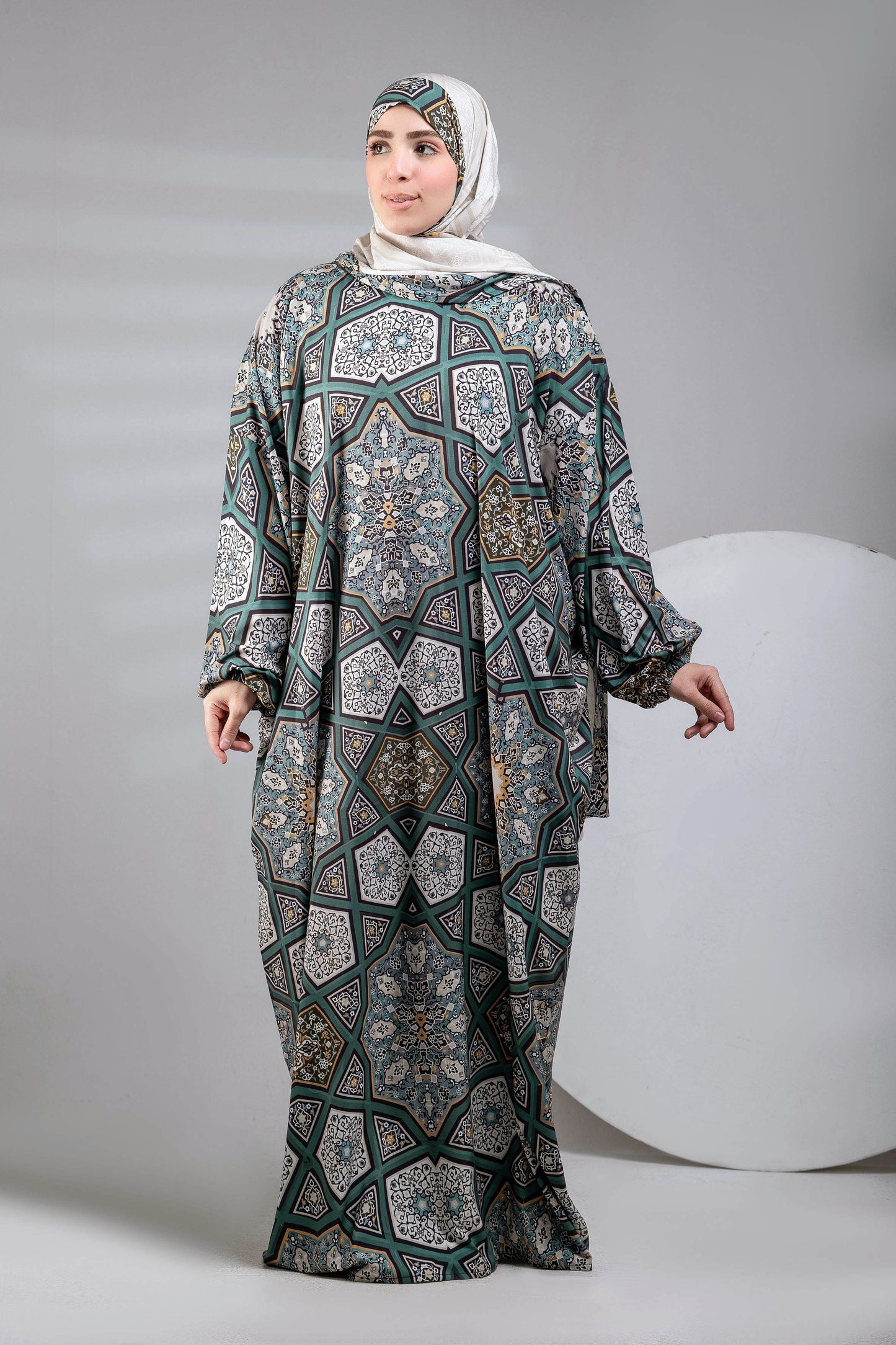 Iman Printed satin