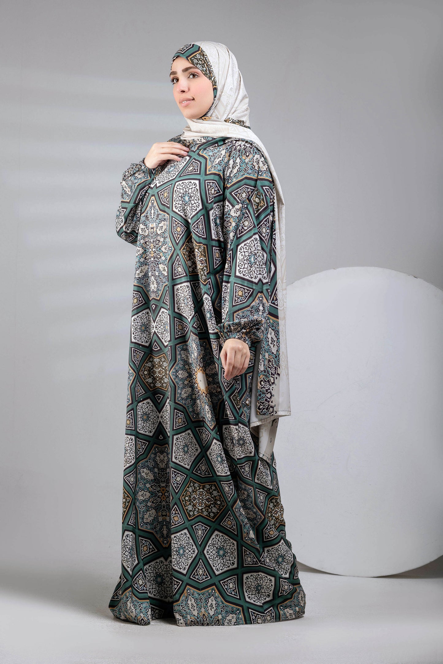Iman Printed satin
