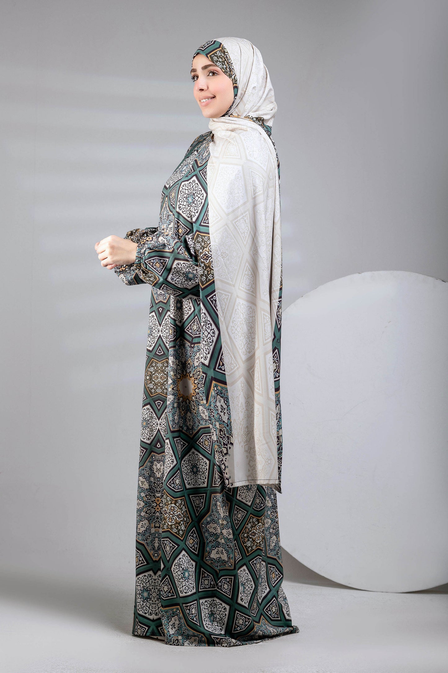 Iman Printed satin