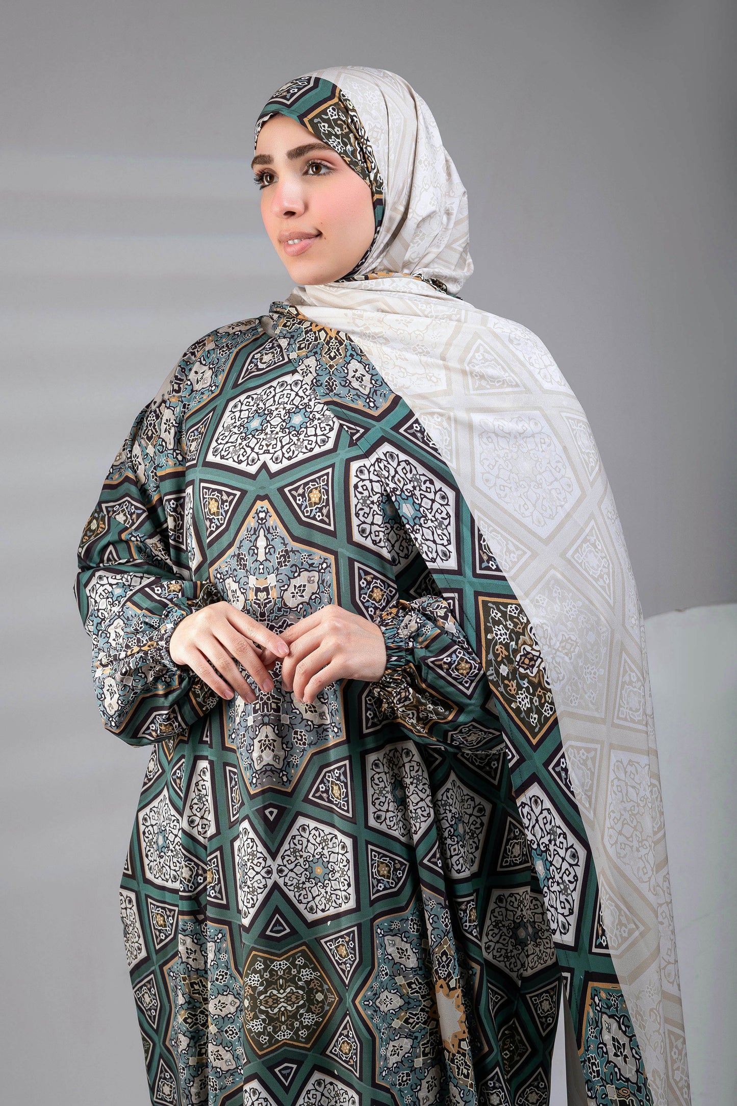 Iman Printed satin