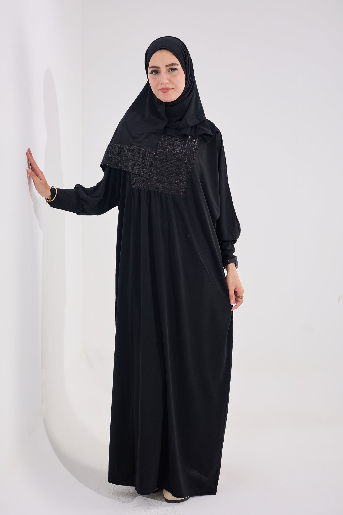 Elegant Black Prayer Abaya