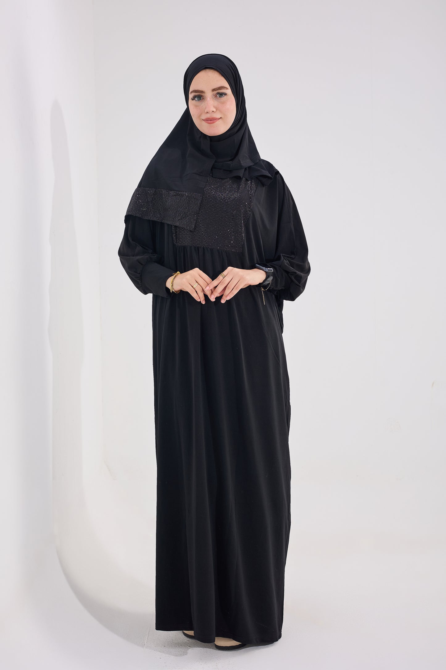 Elegant Black Prayer Abaya